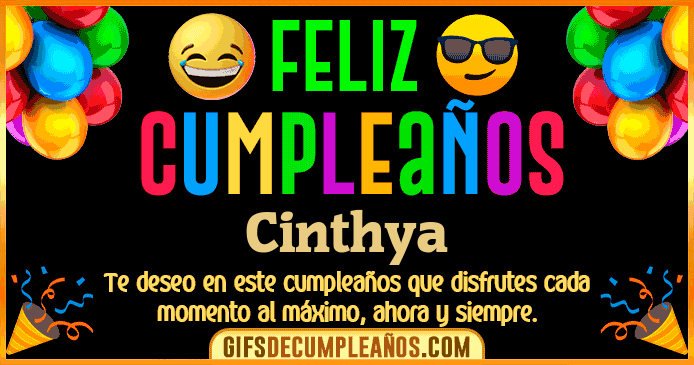 Feliz Cumpleaños Cinthya